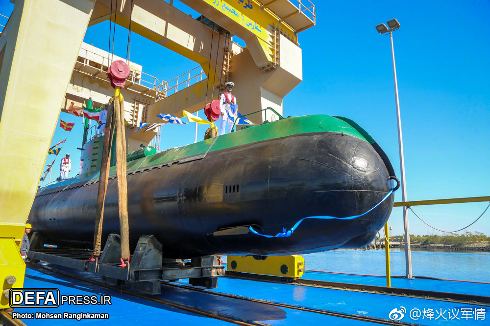 伊朗又下水了一艘新的袖珍潜艇,往美国心里扎刺.