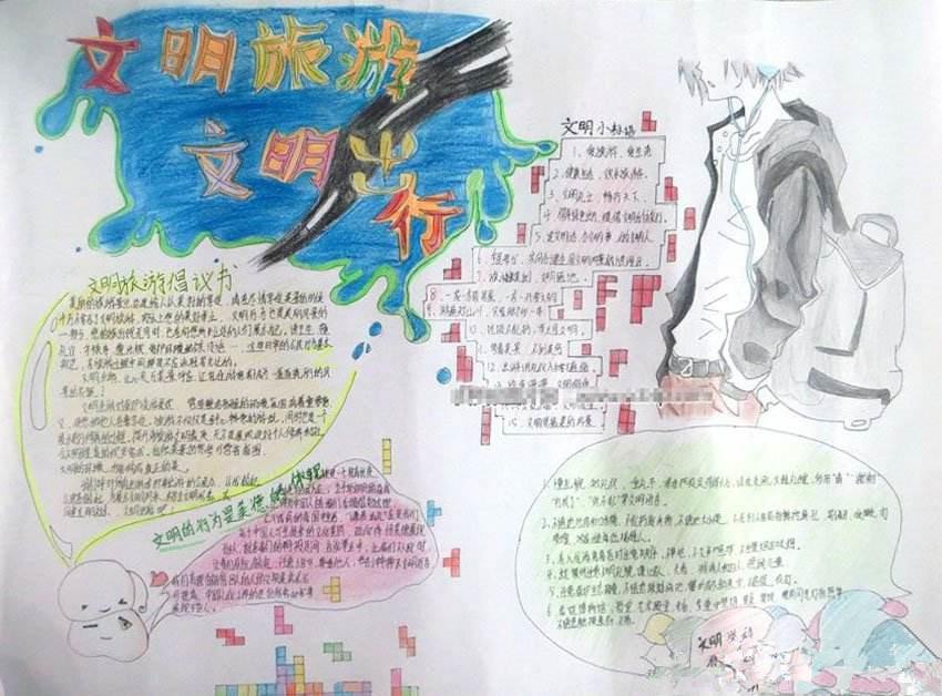 旅游手抄报图片简单又漂亮!