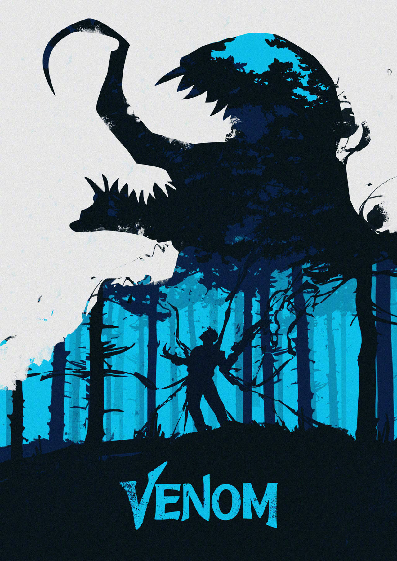 毒液海报设计画面感太强了