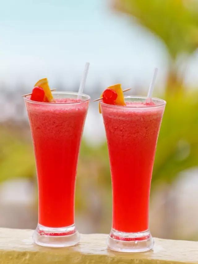 自制鲜榨果汁 初夏,来一杯满满的维c吧!