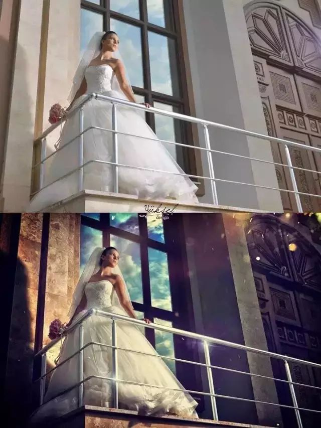 修图前后对比,看后茅塞顿开,这才是PS的真正魔力!|修图|婚纱照|意境_新浪新闻