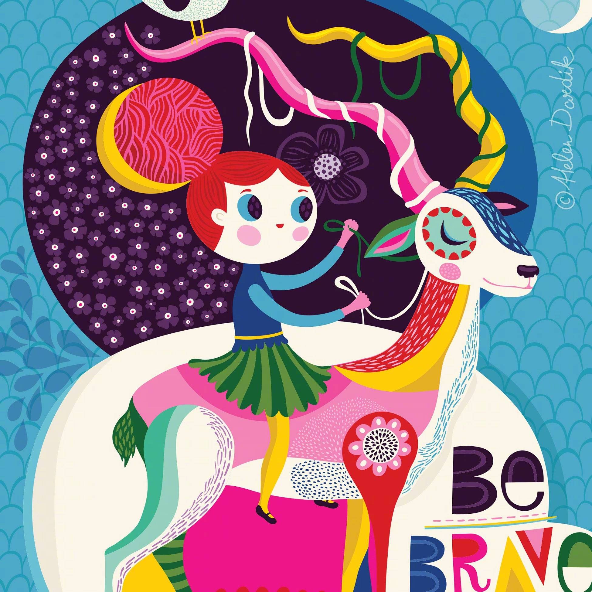 乌克兰插画师helendardik绘画作品