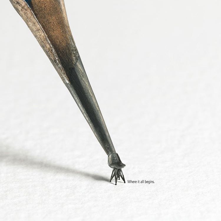 artist / dalton ghetti.铅笔微雕作品展