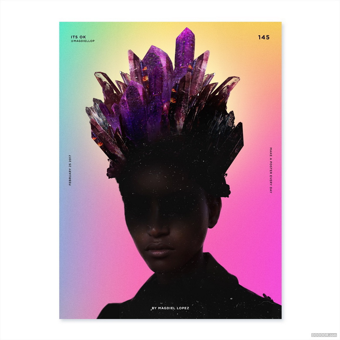 美国magdiel lopez每日一张抽象海报设计欣赏