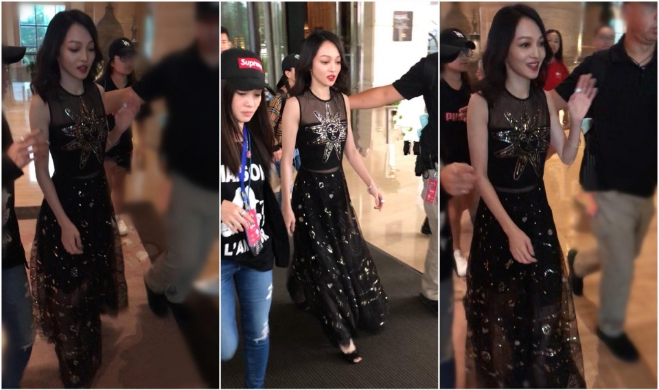 张韶涵跟杨颖太有默契了,既清新白裙之后又同穿薄纱裙,简直美翻