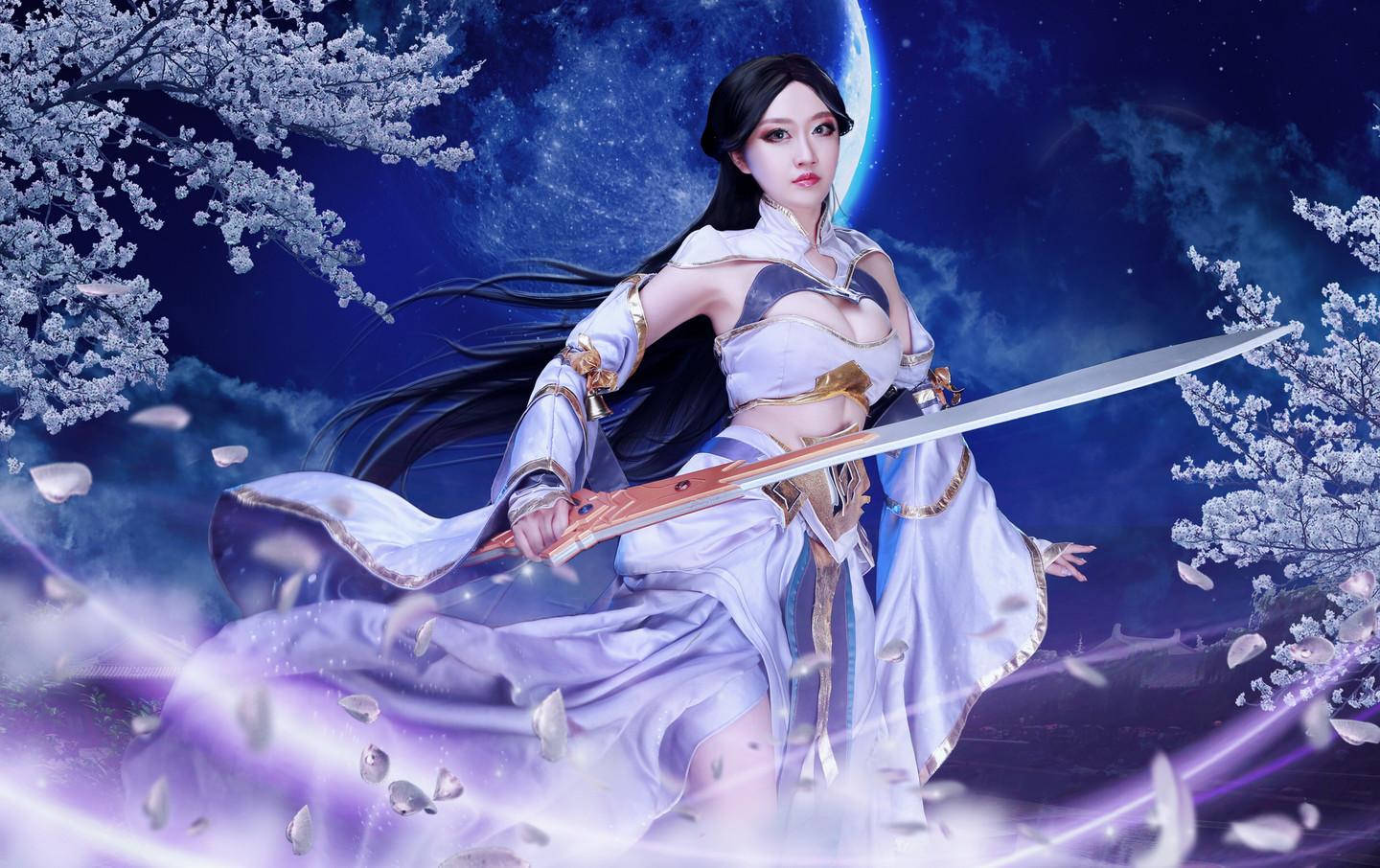 王者荣耀紫霞仙子cosplay我在你心里留下了一样东西