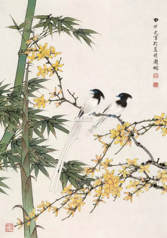 师承张大千,赵梦朱,吴镜汀,于非闇,齐白石诸先生.