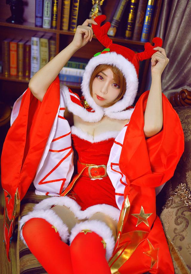 圣诞特辑貂蝉王者荣耀cosplay