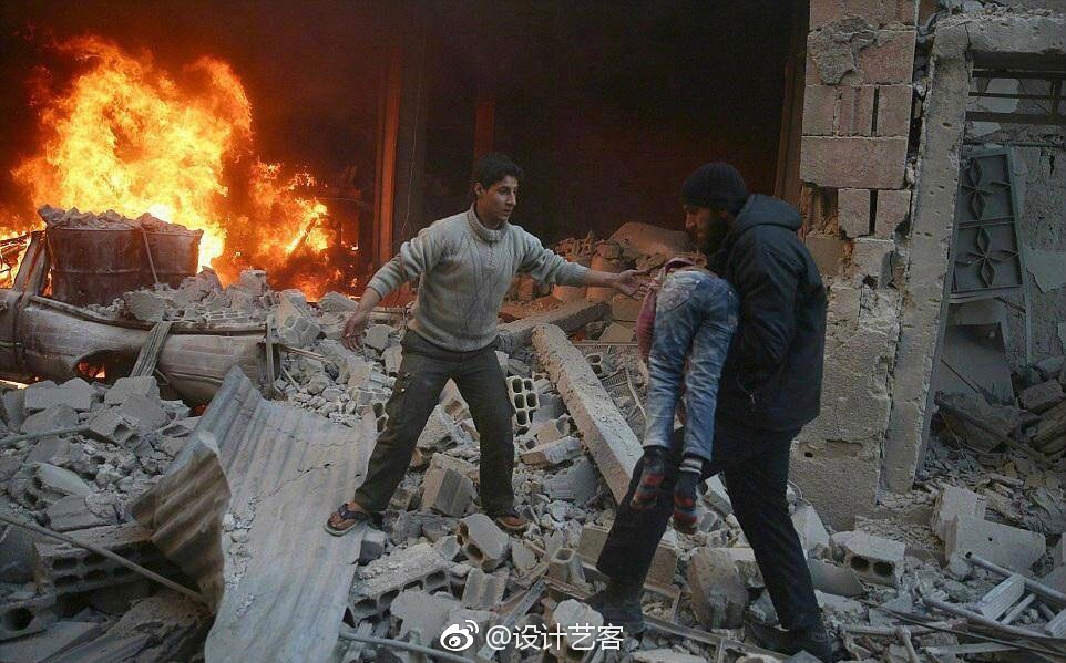 叙利亚战争前后对比有四千年历史的古城变成废墟