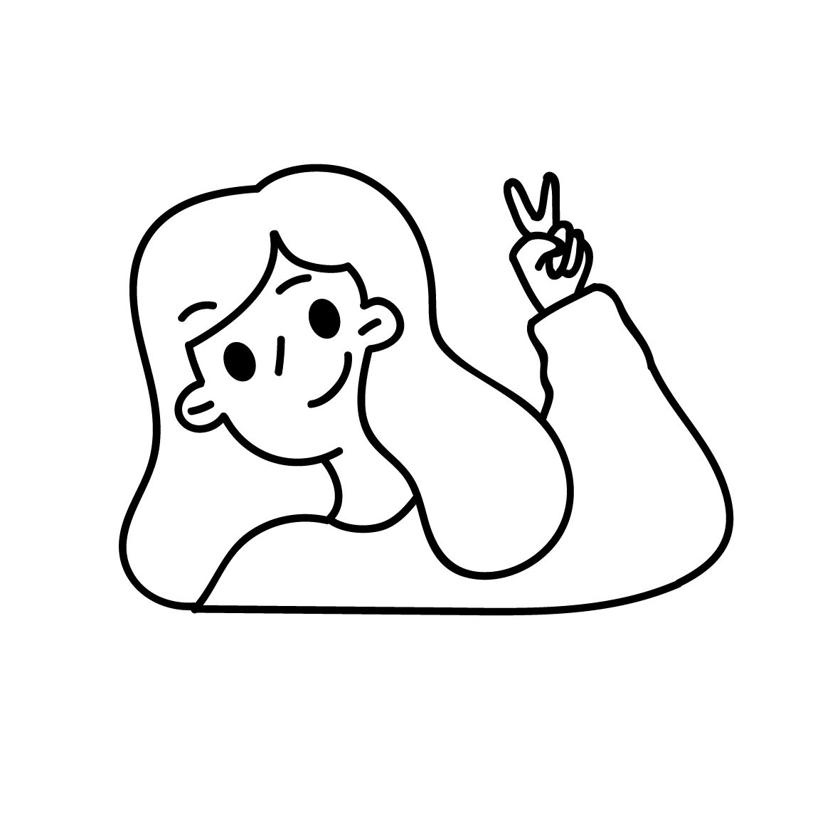 黑白线稿小头像 ‖.