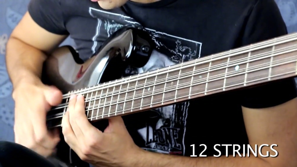 【网红贝斯手4弦,12弦,24弦贝斯battle】davie504又放怪.