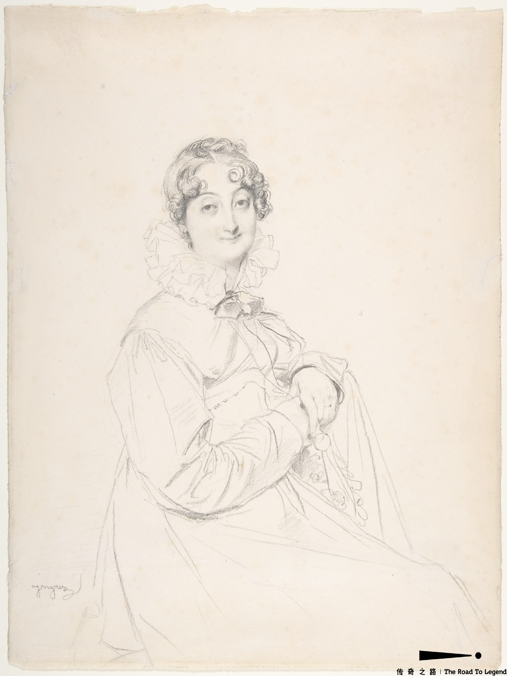 法国新古典主义画家安格尔高清素描稿3