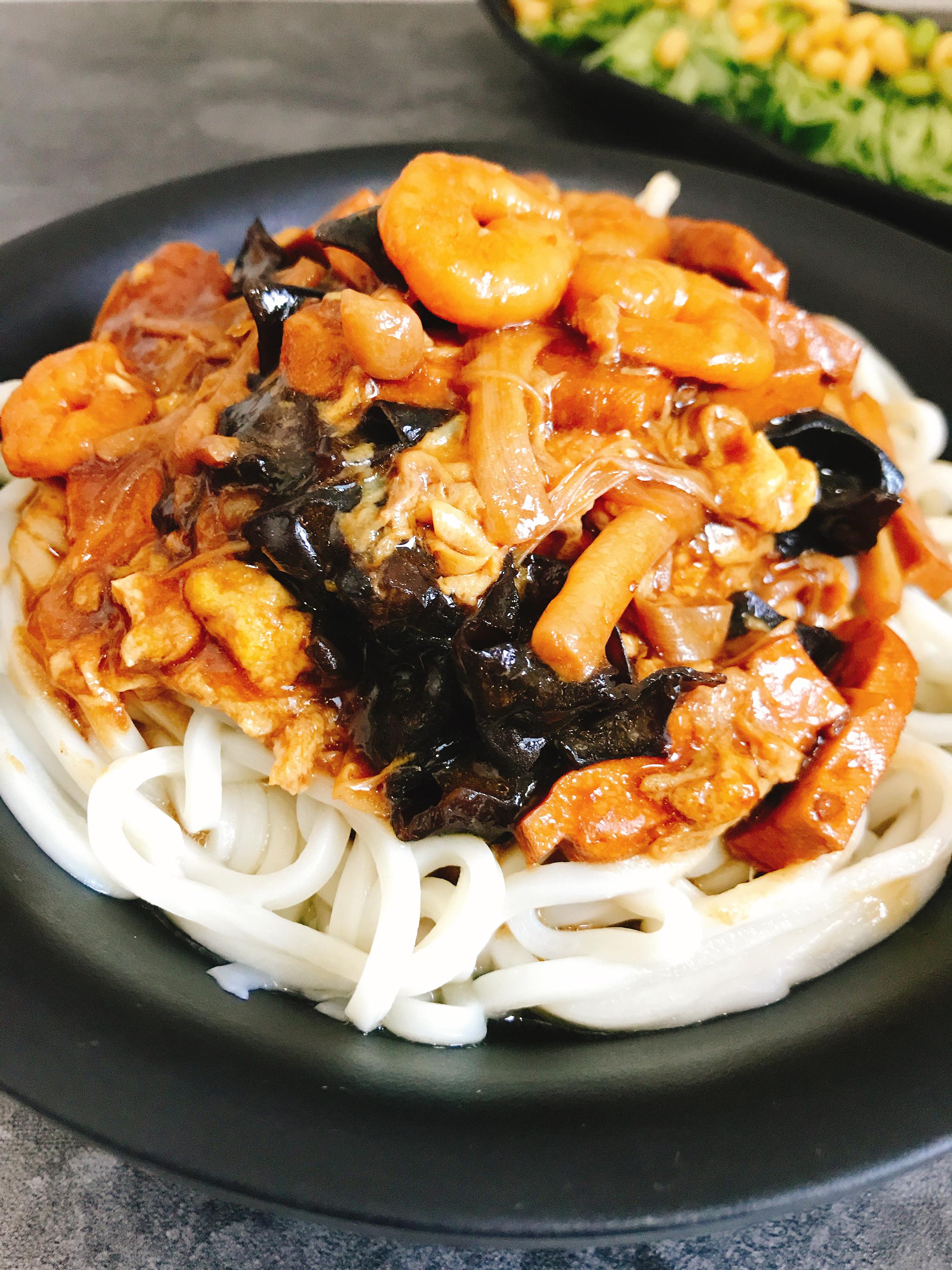 老天津卫最爱的三鲜打卤面,天津宝宝结婚那天必吃的喜面|打卤面|捞面