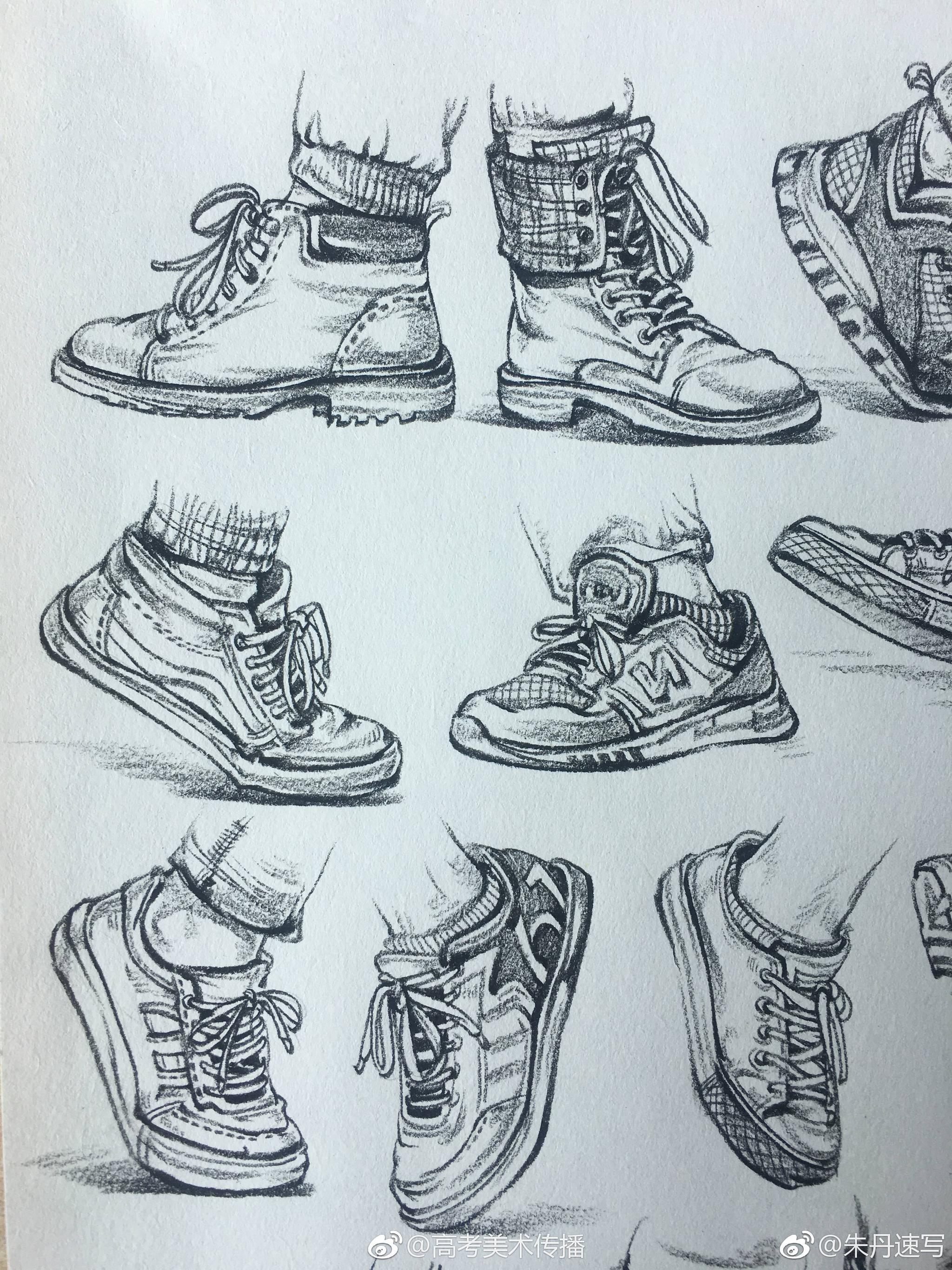 画速写鞋子要注意什么呢