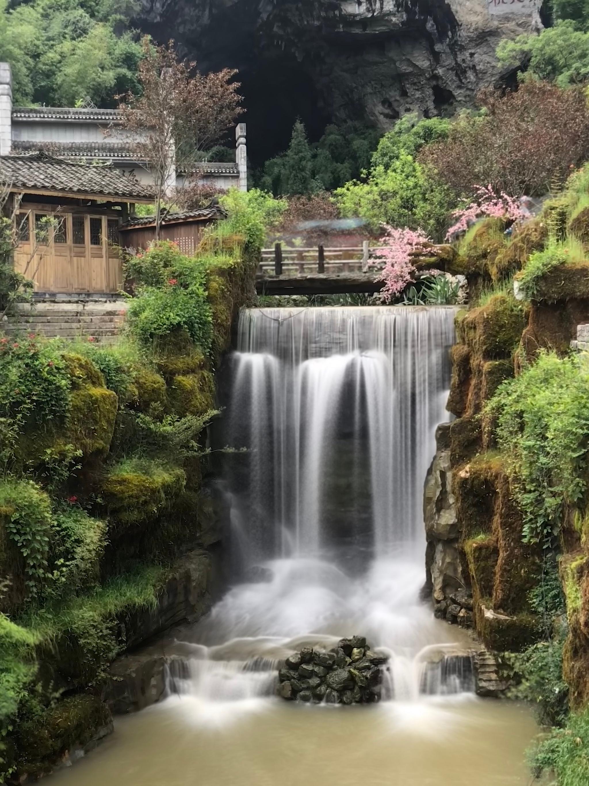 最后两张手机拍摄慢门,点赞多分享手机拍摄教程  @中国酉阳桃花源