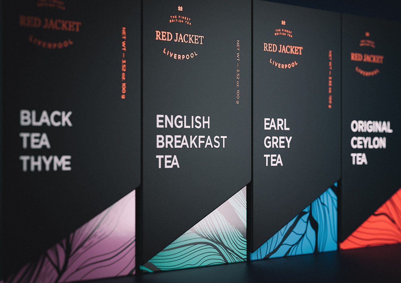 俄罗斯工作室plenum为red jacket tea打造了这一令人惊叹的品牌和包装