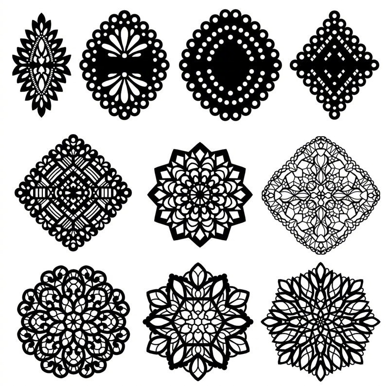 整理分享n多种类的蕾丝设计素材好东西需转收藏吧
