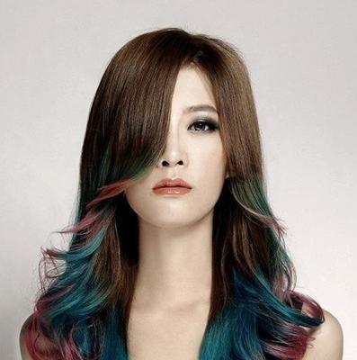 女生渐变色染发发型:时尚的渐变染发打造不同气质风格