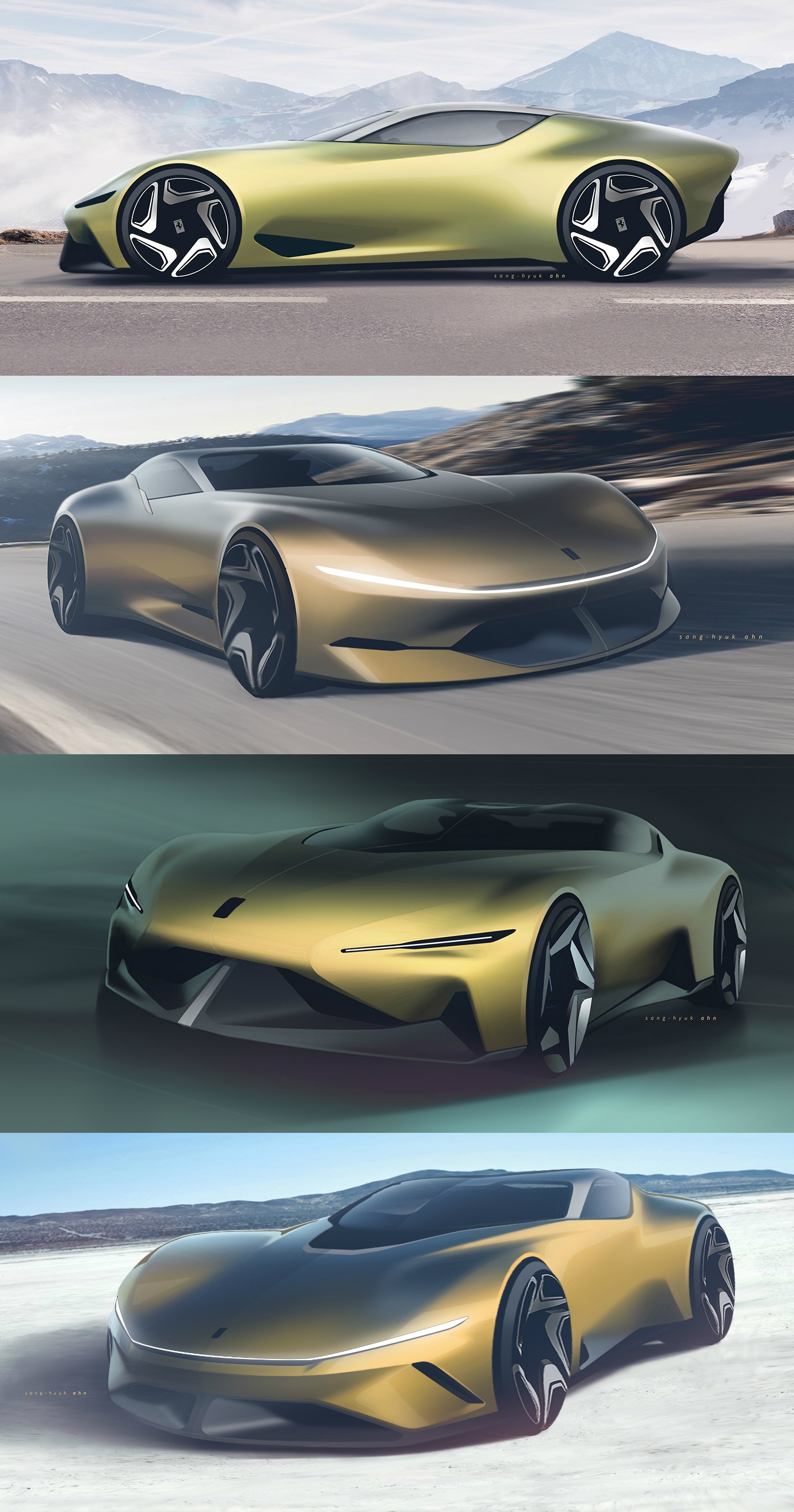 ferrari 8e8hyperspeed-法拉利概念豪车设计效果图