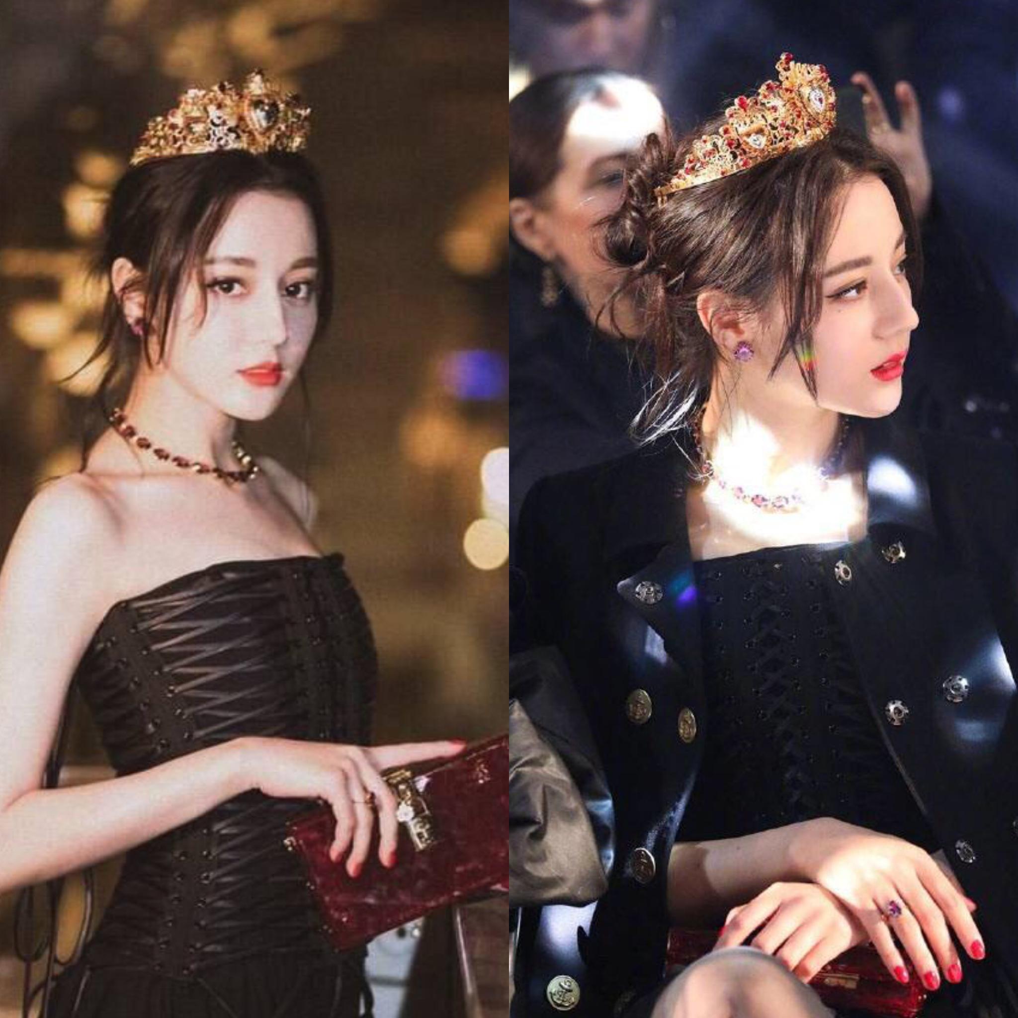 杨紫票数即将反超热巴,戴皇冠旧照曝光,谁更适合做金鹰女神?