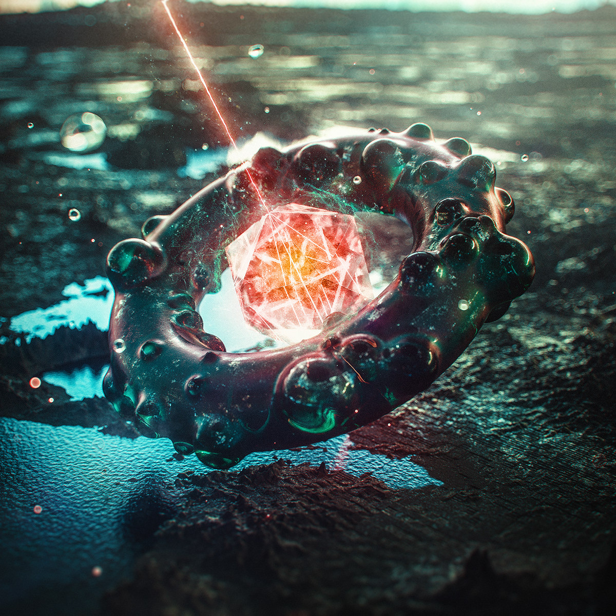 一组c4d制作的科技感满满的画面欣赏作者timonoac