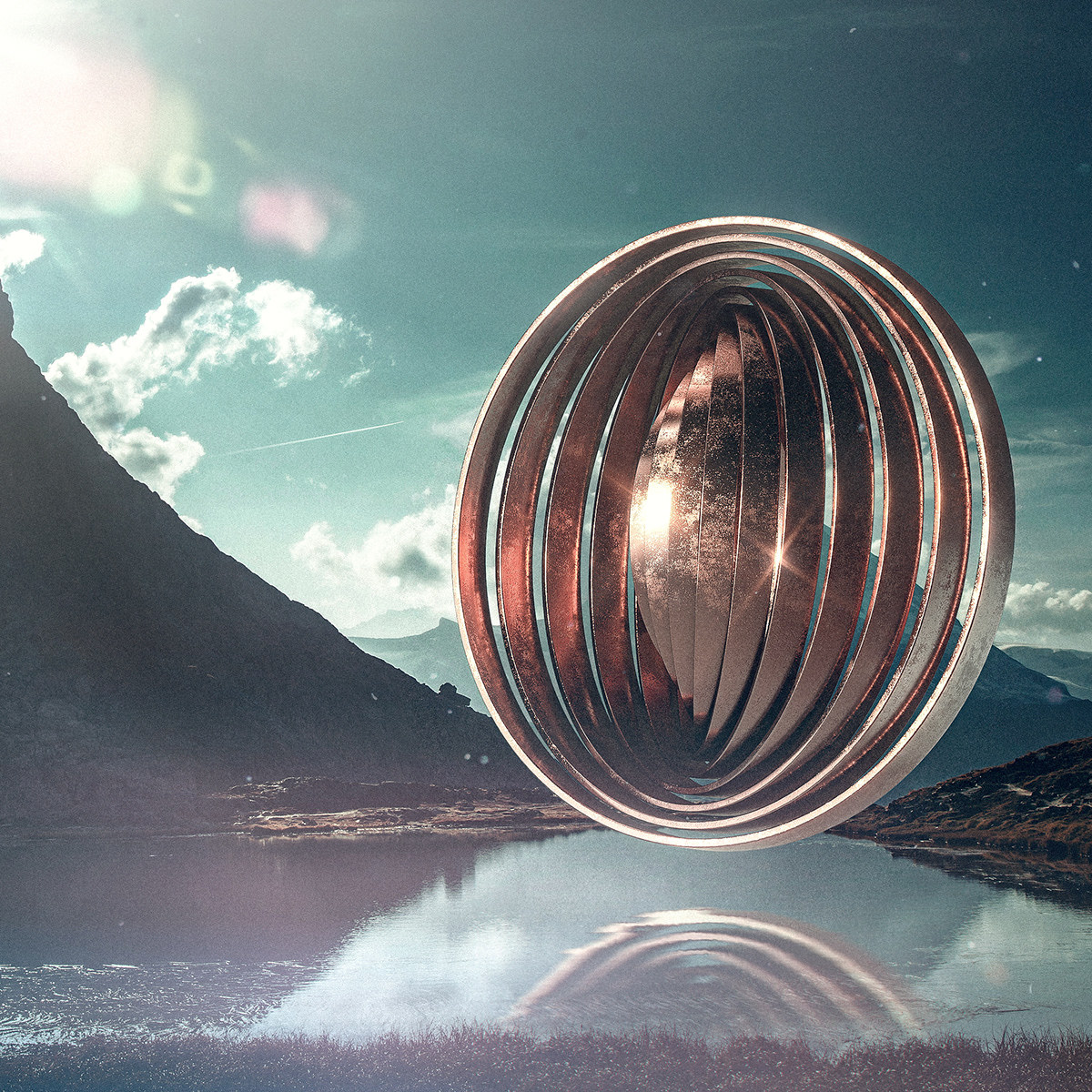 一组c4d制作的科技感满满的画面欣赏作者timonoac