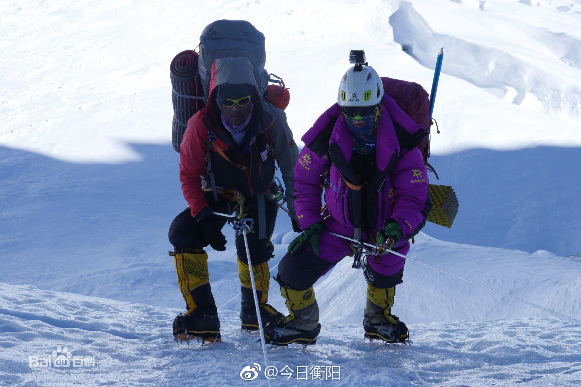 衡阳妹子罗静登顶希夏邦马峰 成功征服全球14座8000米高峰