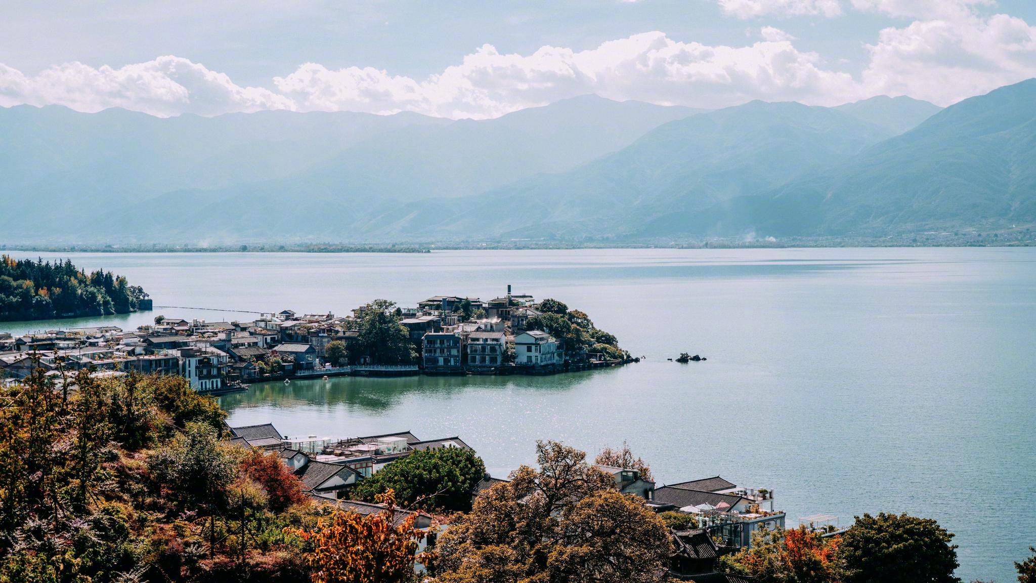 上关风,下关花,苍山雪,洱海月,风花雪月,云南大理.