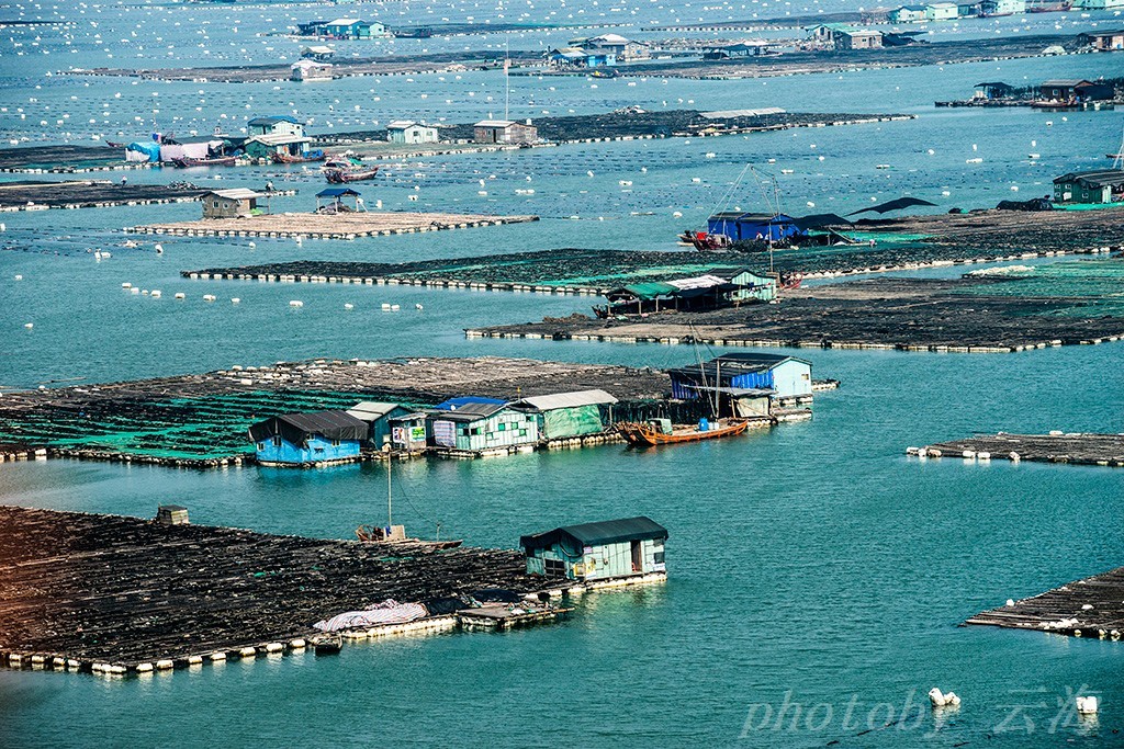 福建霞浦,东安渔排,海上人家