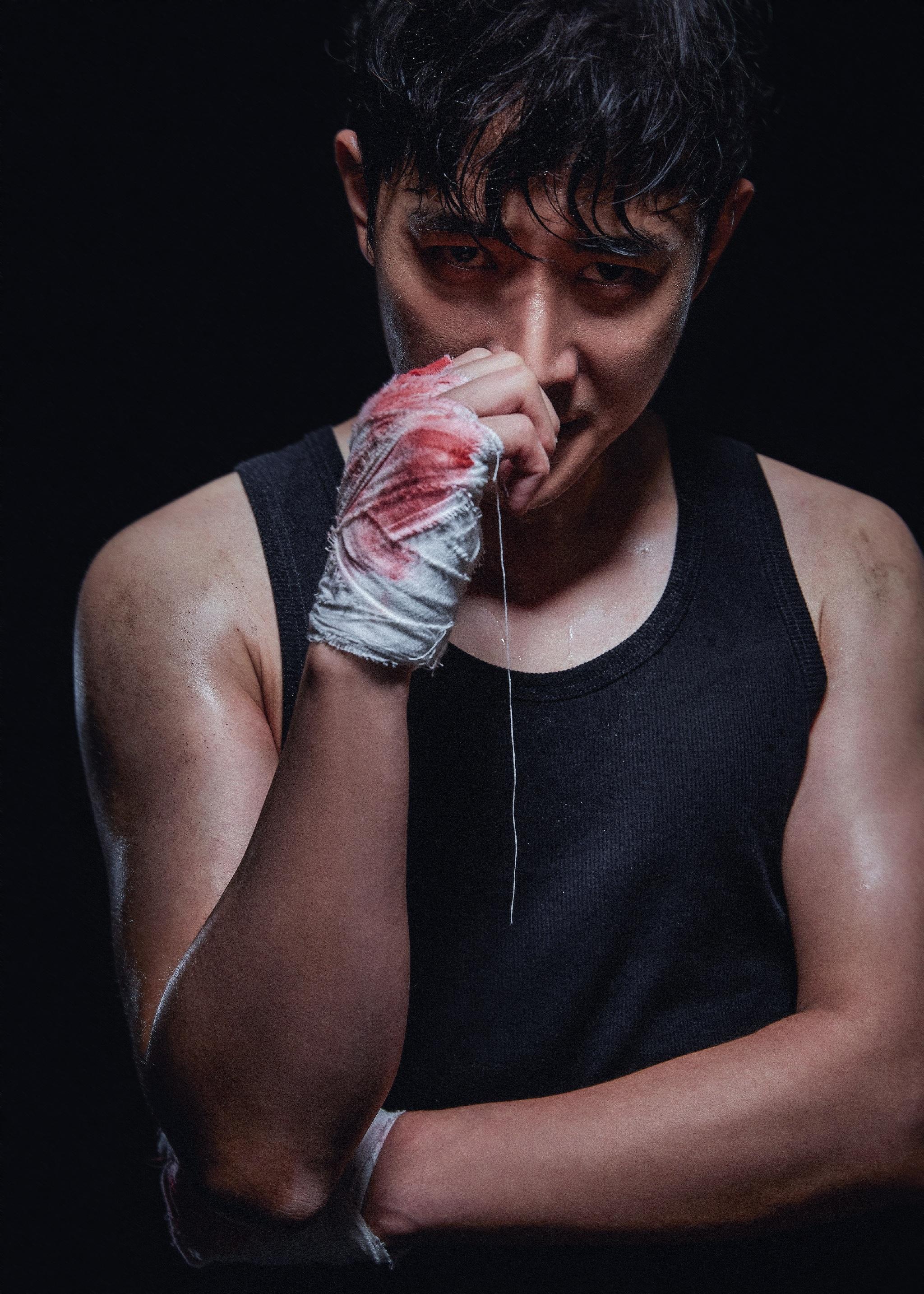 罗晋 打拳 罗boss放大招,战斗力爆棚.戳大图满满的荷尔蒙