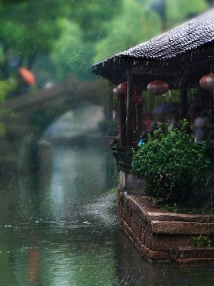 两岸杨柳依依稀,渔舟江上蒙蒙雾|烟雨江南|杨柳|两岸_新浪新闻