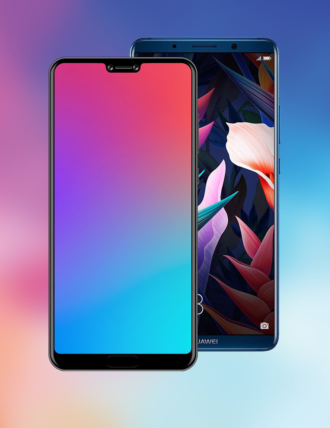 异形全面屏!概念版华为p20pro,对比华为mate10pro