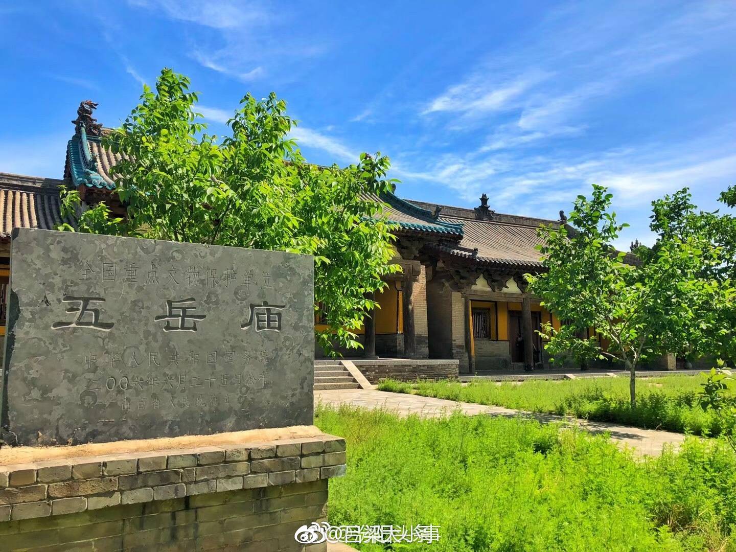 古庙古画——五岳庙位于吕梁汾阳市西南20公里的北榆苑村