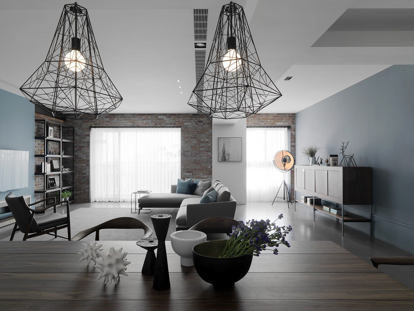 配色,软装,设计细节都堪称是典范的一组案例.并且