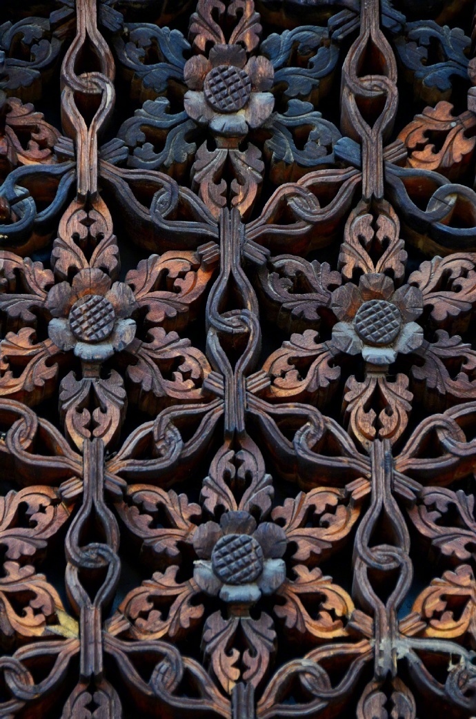 平遥明代清凉寺大殿门窗装饰花纹