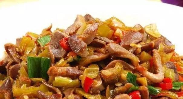 榨菜炒鸡胗