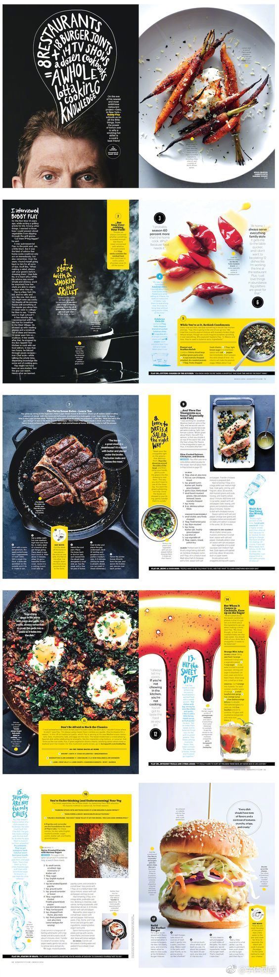 美食类杂志排版