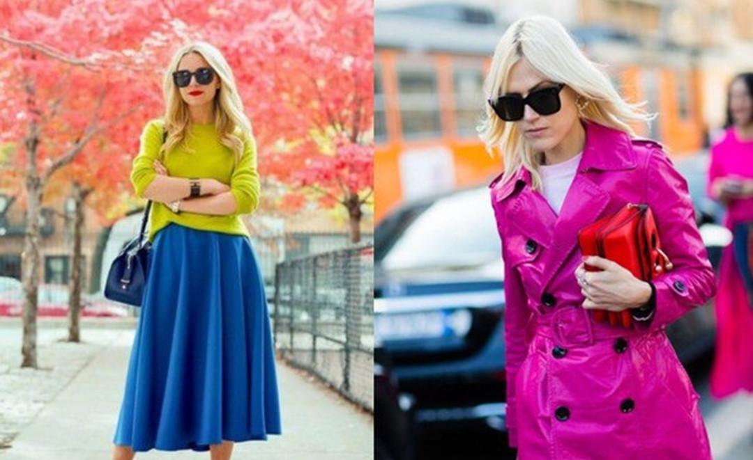 将红色跟蓝色,绿色,驼色巧妙的搭配起来,打造一种超凡绝伦的时尚感.