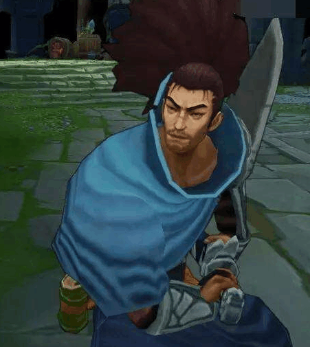 一头倒立的扫把头,配上一把竹筒,看似潇洒无比,但是不论是谁和亚索