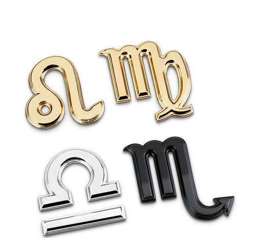 天秤座车身贴尾标侧标贴十二星座a5车线笔记本文具学生作业本加厚本子