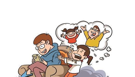 爸爸,不要玩手机了,多陪孩子玩一会吧