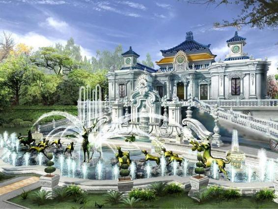 圆明园3d复原图图三模仿的东海龙宫最后一张让人唏嘘不已