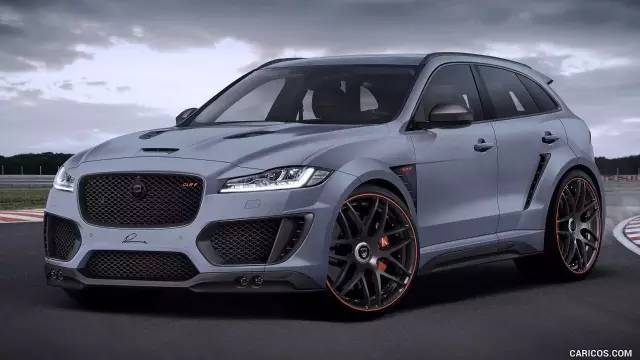 跑车味的英伦suv,捷豹f-pace暗黑改装案例