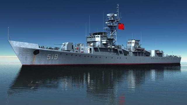 一艘越南运输船)053h1型护卫舰"湘潭"号(舷号556)出售给孟加拉国海军