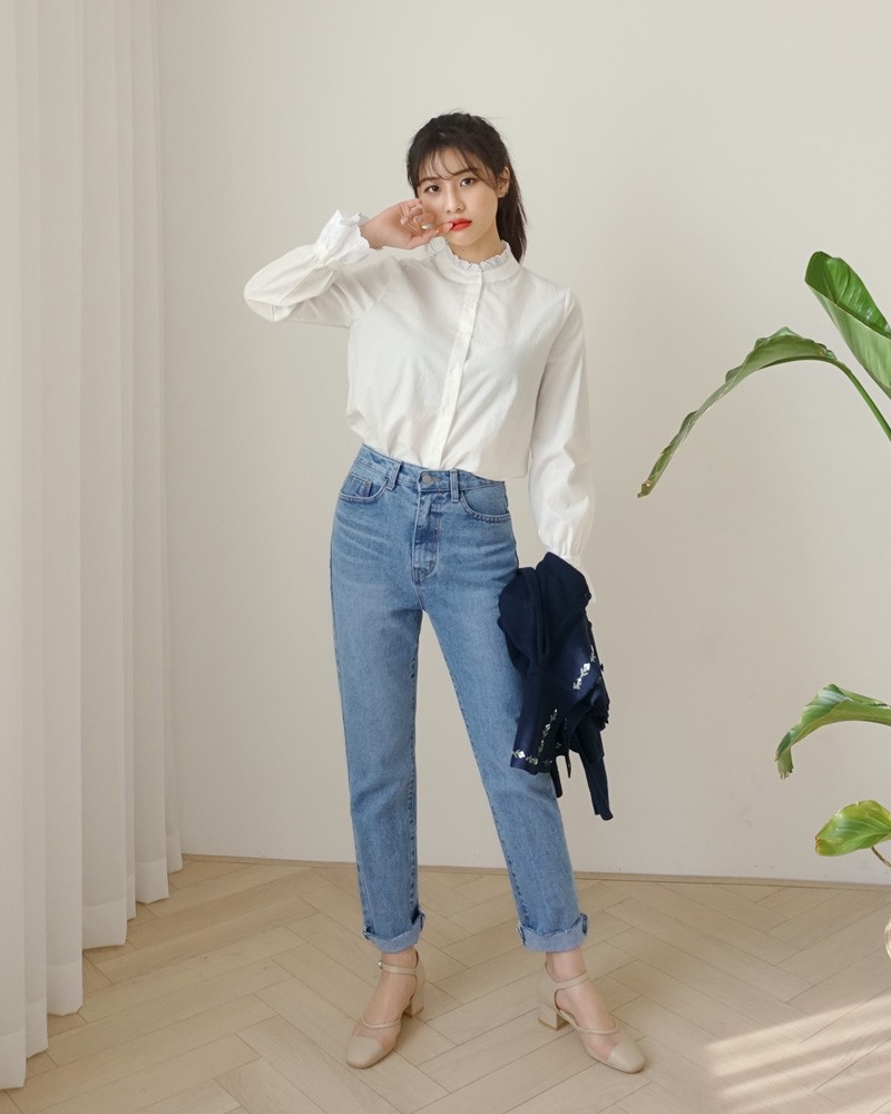 春季白衬衫搭配尽显帅气女神范
