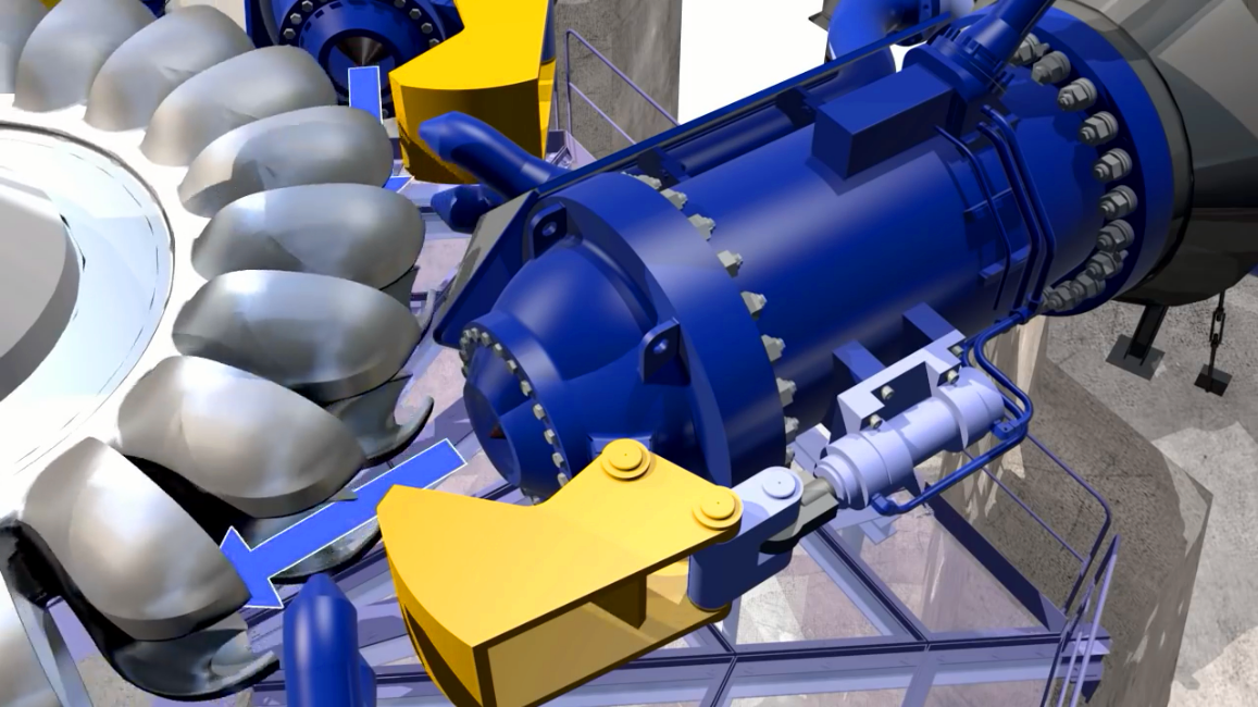 水力发电机如何工作的78秒带你看完其原理3d动画全方位展示