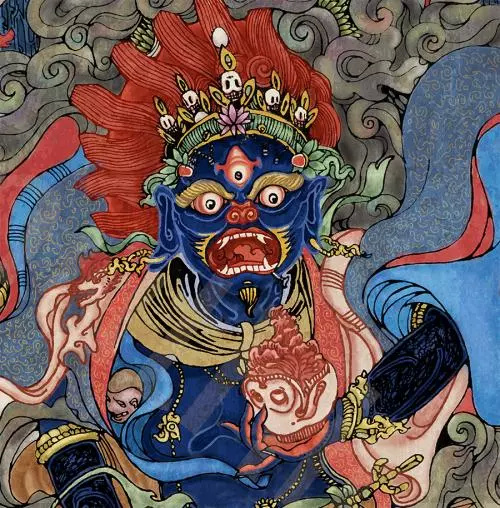 谁说佛像都得慈眉善目这位设计师偏要把最凶的佛呈现出来