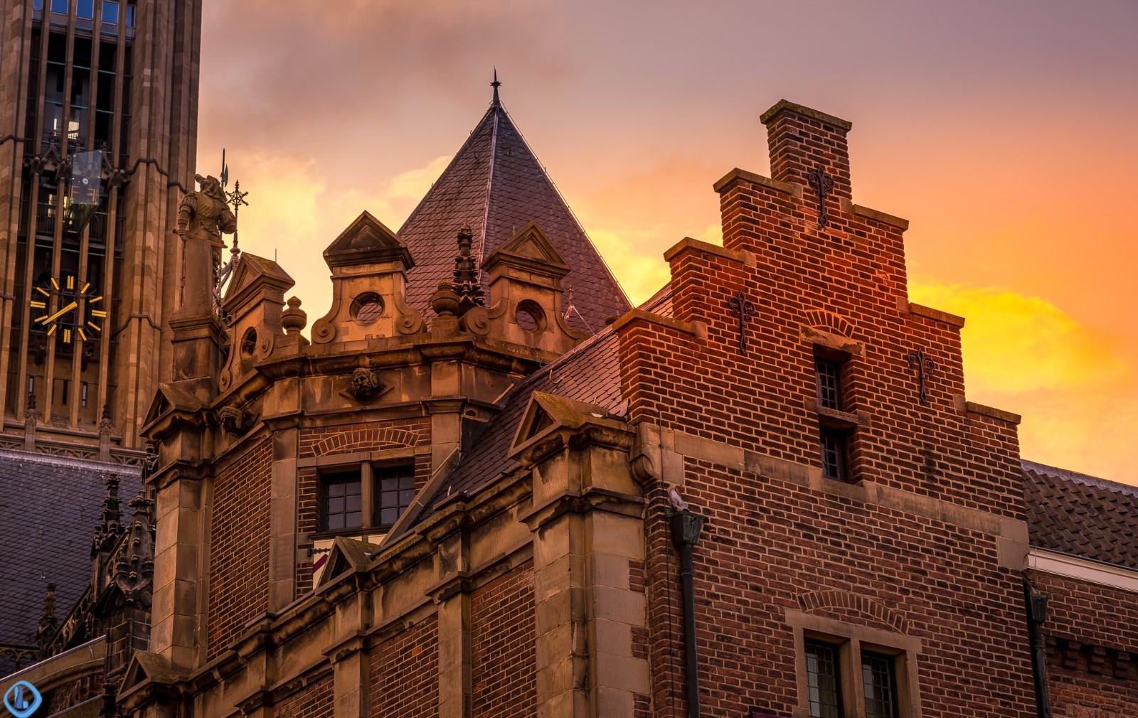 美醉了荷兰阿纳姆的晚霞