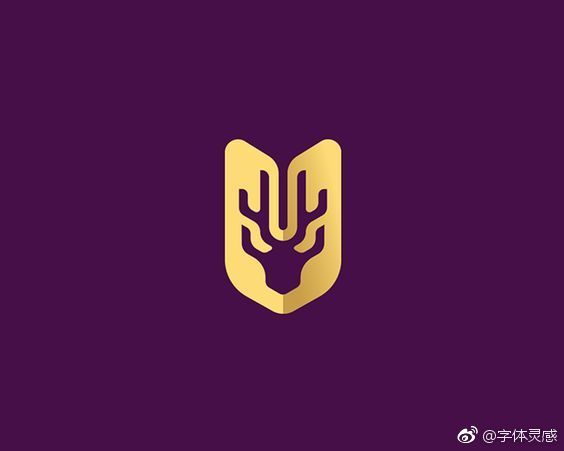 鹿元素logo設計