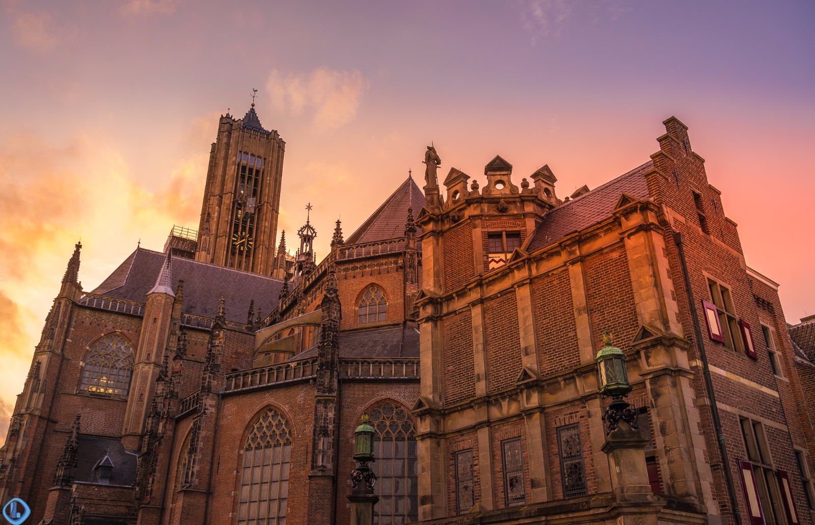 美醉了荷兰阿纳姆的晚霞